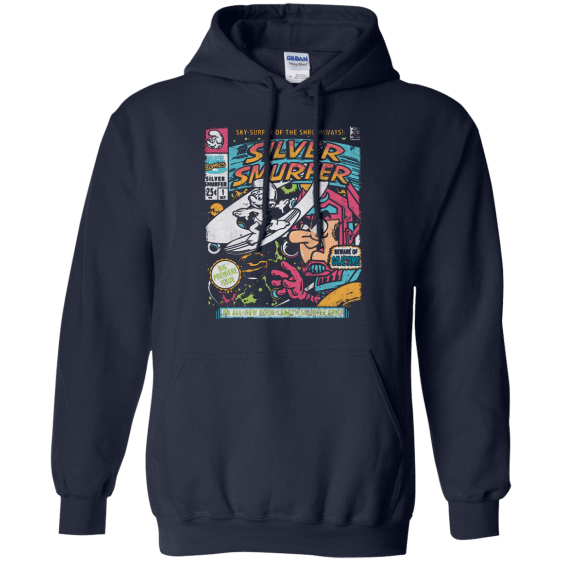 Sweatshirts Navy / Small Silver Smurfer Pullover Hoodie