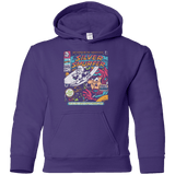 Sweatshirts Purple / YS Silver Smurfer Youth Hoodie