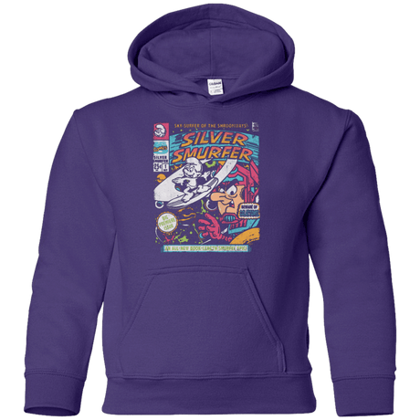 Sweatshirts Purple / YS Silver Smurfer Youth Hoodie