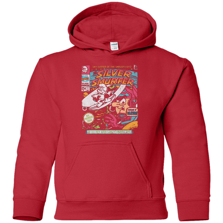Sweatshirts Red / YS Silver Smurfer Youth Hoodie
