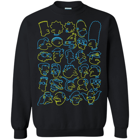 Sweatshirts Black / S SIMPSONS Crewneck Sweatshirt