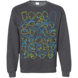 Sweatshirts Dark Heather / S SIMPSONS Crewneck Sweatshirt