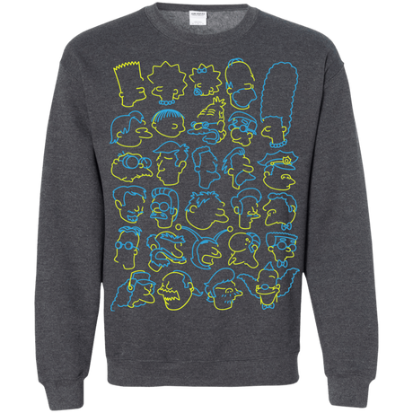 Sweatshirts Dark Heather / S SIMPSONS Crewneck Sweatshirt