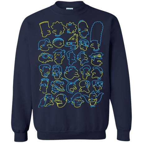 Sweatshirts Navy / S SIMPSONS Crewneck Sweatshirt