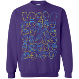 Sweatshirts Purple / S SIMPSONS Crewneck Sweatshirt
