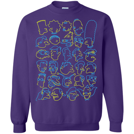 Sweatshirts Purple / S SIMPSONS Crewneck Sweatshirt