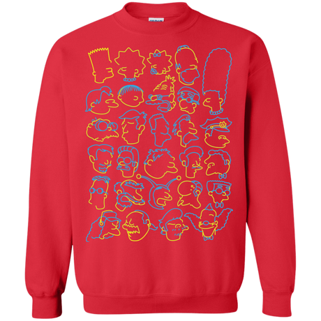Sweatshirts Red / S SIMPSONS Crewneck Sweatshirt