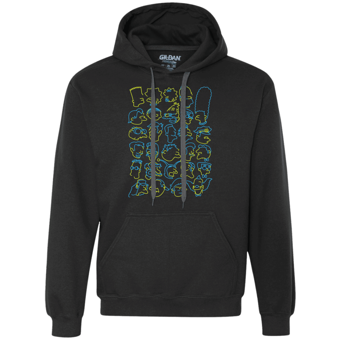 Sweatshirts Black / S SIMPSONS Premium Fleece Hoodie
