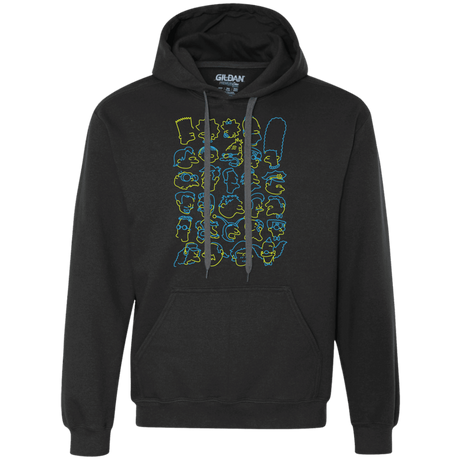 Sweatshirts Black / S SIMPSONS Premium Fleece Hoodie