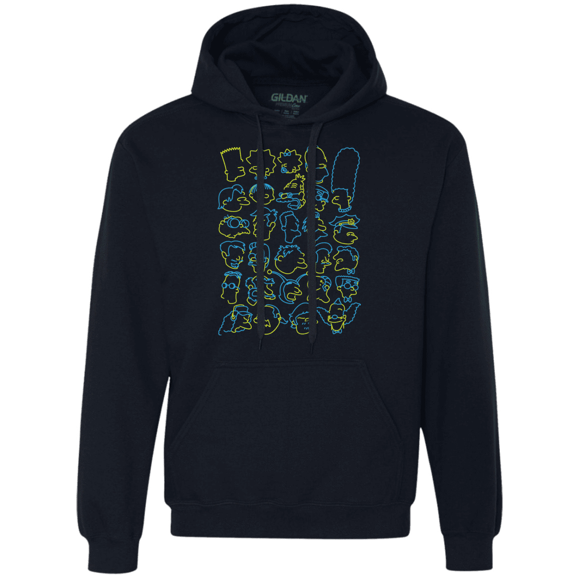 Sweatshirts Navy / S SIMPSONS Premium Fleece Hoodie