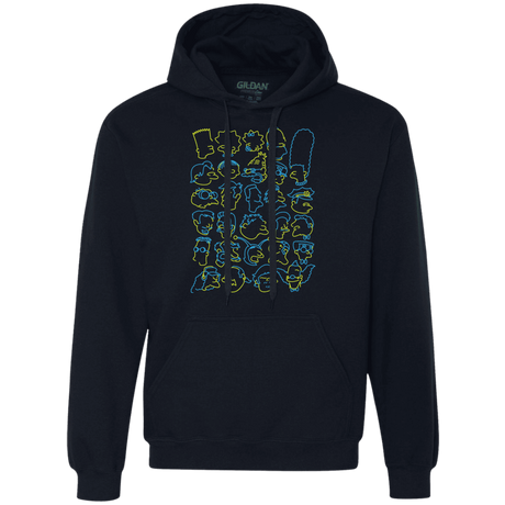 Sweatshirts Navy / S SIMPSONS Premium Fleece Hoodie
