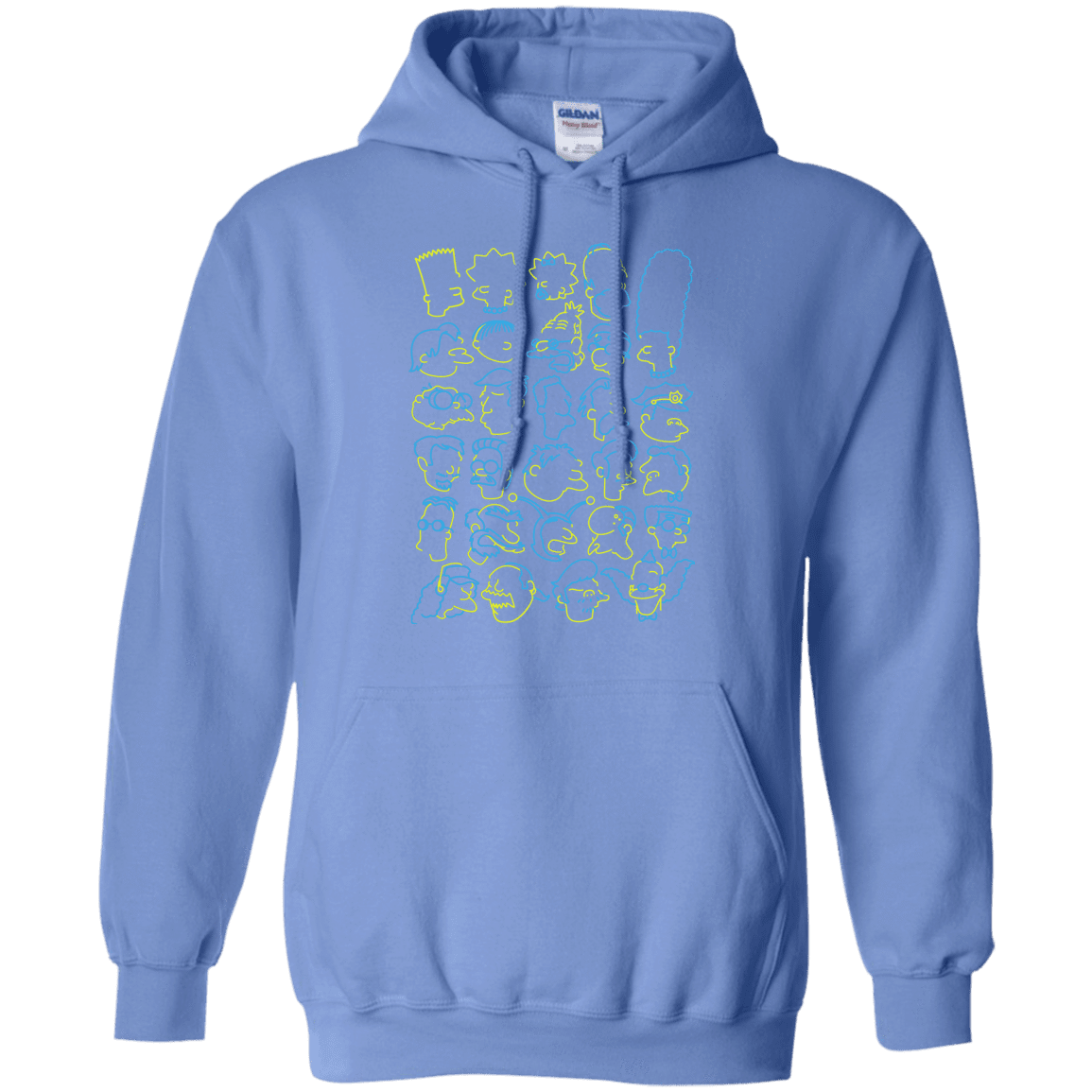 Sweatshirts Carolina Blue / S SIMPSONS Pullover Hoodie
