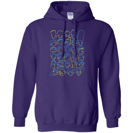 Sweatshirts Purple / S SIMPSONS Pullover Hoodie