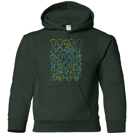 Sweatshirts Forest Green / YS SIMPSONS Youth Hoodie