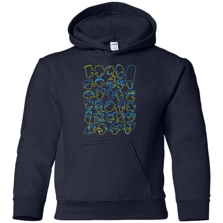 Sweatshirts Navy / YS SIMPSONS Youth Hoodie