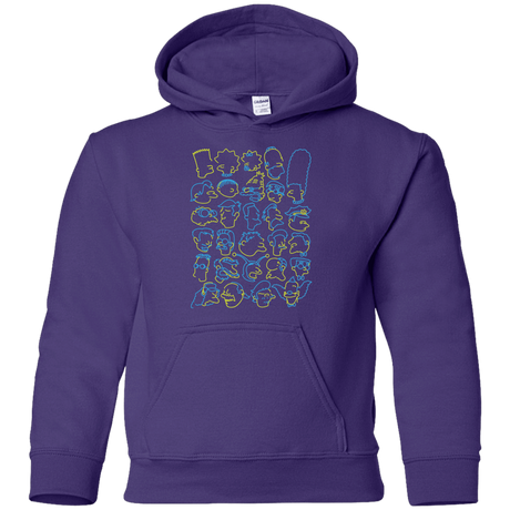 Sweatshirts Purple / YS SIMPSONS Youth Hoodie