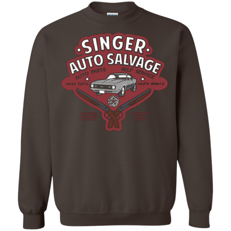 Sweatshirts Dark Chocolate / Small Singer Auto Salvage Crewneck Sweatshirt