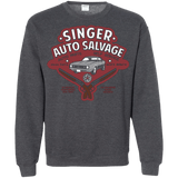 Sweatshirts Dark Heather / Small Singer Auto Salvage Crewneck Sweatshirt