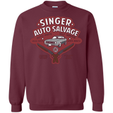 Sweatshirts Maroon / Small Singer Auto Salvage Crewneck Sweatshirt