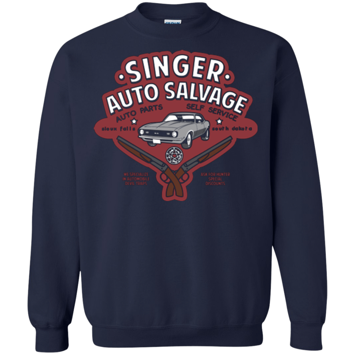 Sweatshirts Navy / Small Singer Auto Salvage Crewneck Sweatshirt