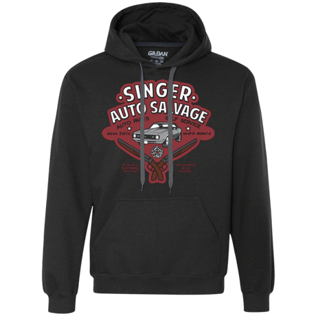 Sweatshirts Black / Small Singer Auto Salvage Premium Fleece Hoodie