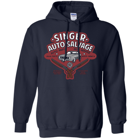 Sweatshirts Navy / Small Singer Auto Salvage Pullover Hoodie