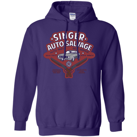 Sweatshirts Purple / Small Singer Auto Salvage Pullover Hoodie