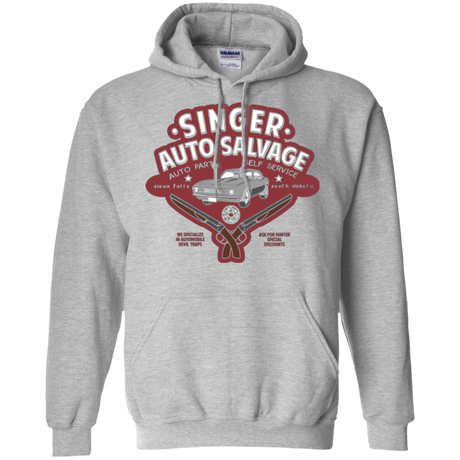 Sweatshirts Sport Grey / Small Singer Auto Salvage Pullover Hoodie