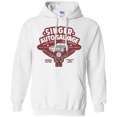 Sweatshirts White / Small Singer Auto Salvage Pullover Hoodie