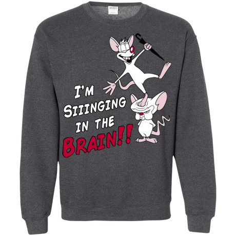Sweatshirts Dark Heather / S Singing In The Brain Crewneck Sweatshirt