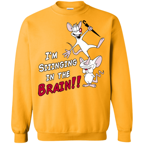 Sweatshirts Gold / S Singing In The Brain Crewneck Sweatshirt