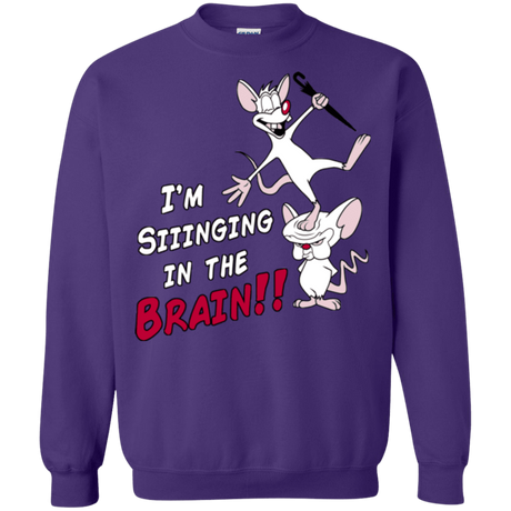 Sweatshirts Purple / S Singing In The Brain Crewneck Sweatshirt