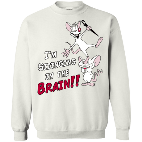 Sweatshirts White / S Singing In The Brain Crewneck Sweatshirt