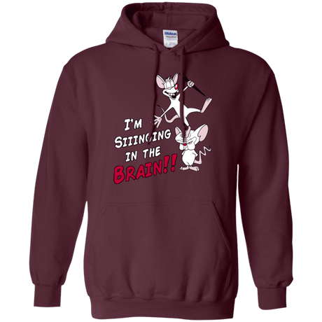 Sweatshirts Maroon / S Singing In The Brain Pullover Hoodie