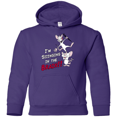 Sweatshirts Purple / YS Singing In The Brain Youth Hoodie