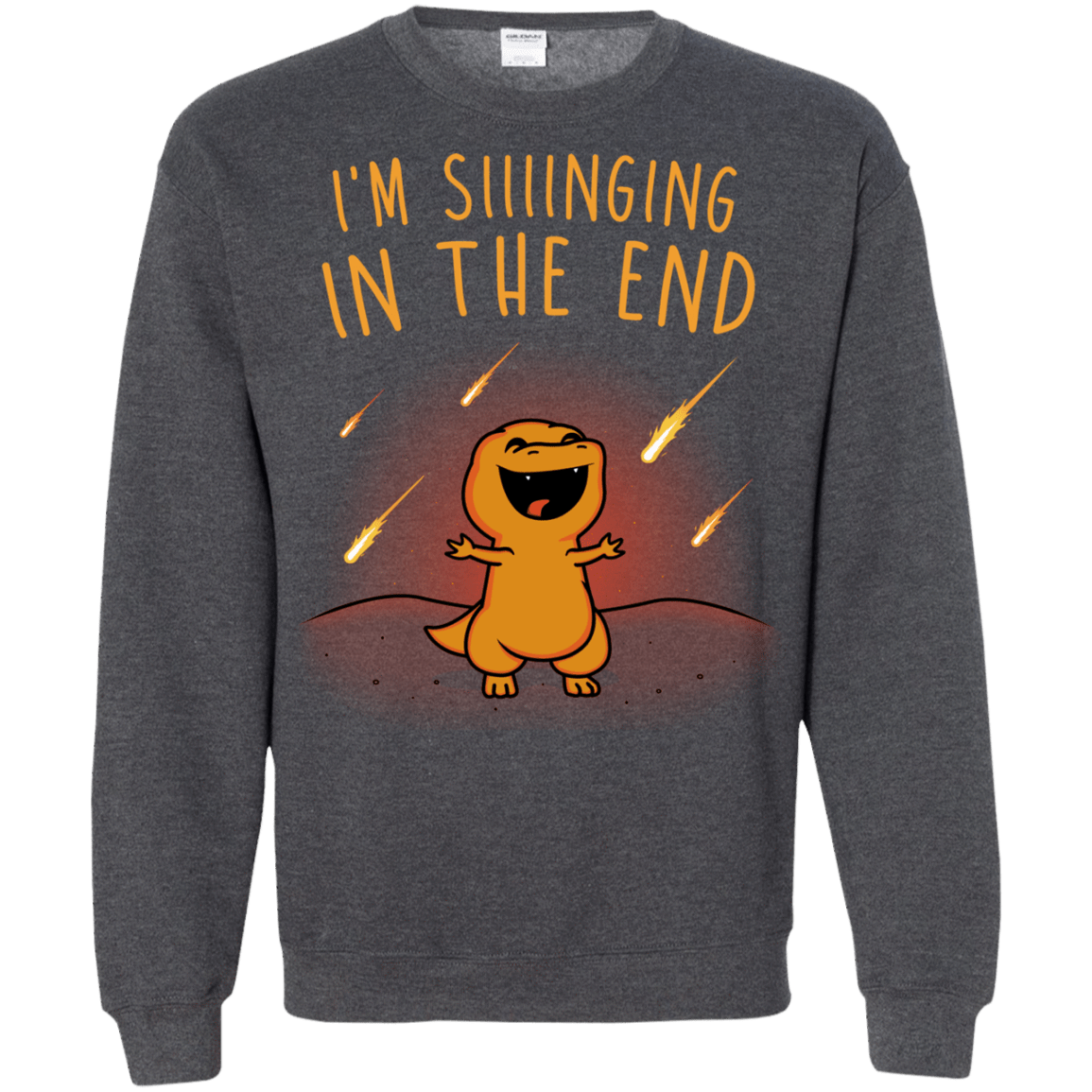 Sweatshirts Dark Heather / S Singing in the End Crewneck Sweatshirt