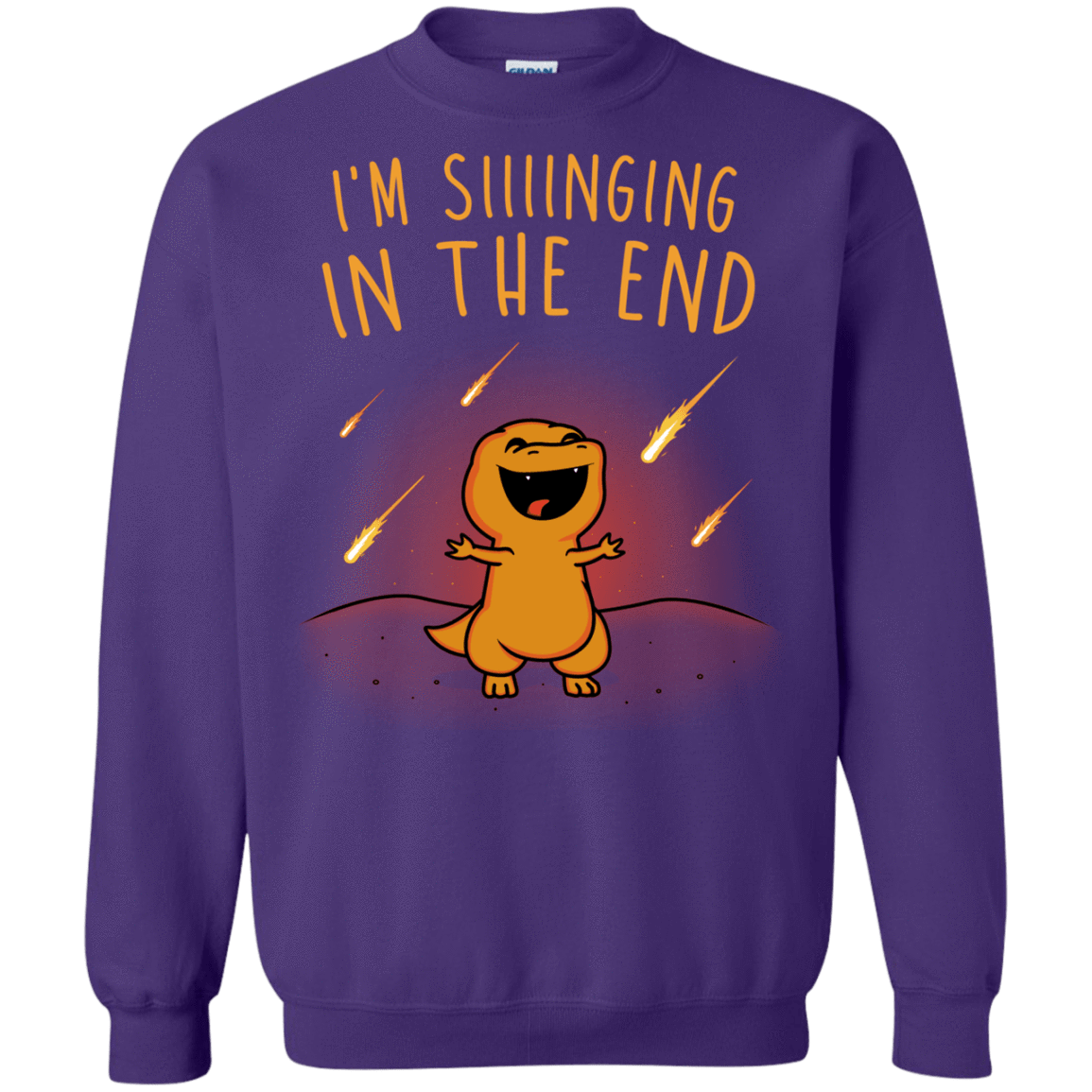 Sweatshirts Purple / S Singing in the End Crewneck Sweatshirt