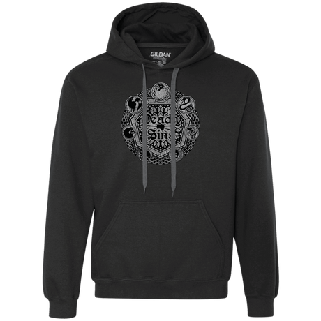 Sweatshirts Black / S Sins Shield Premium Fleece Hoodie