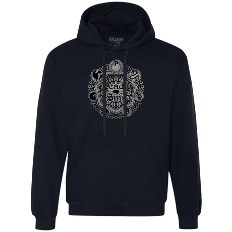 Sweatshirts Navy / S Sins Shield Premium Fleece Hoodie