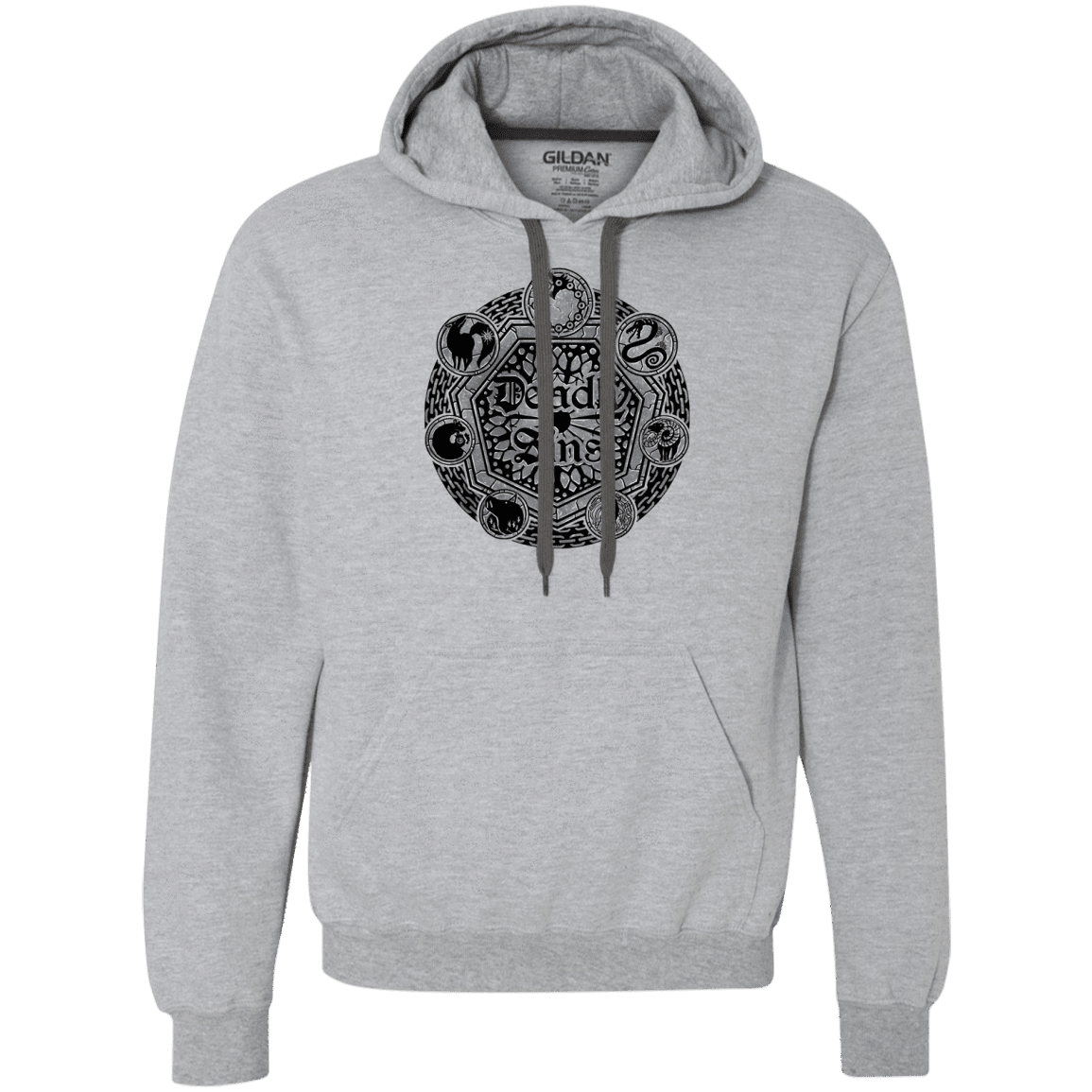 Sweatshirts Sport Grey / S Sins Shield Premium Fleece Hoodie