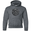 Sweatshirts Dark Heather / YS Sins Shield Youth Hoodie