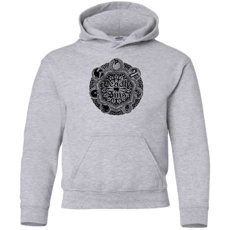 Sweatshirts Sport Grey / YS Sins Shield Youth Hoodie