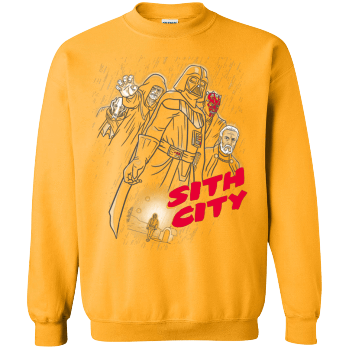 Sweatshirts Gold / Small Sith city Crewneck Sweatshirt