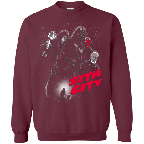 Sweatshirts Maroon / Small Sith city Crewneck Sweatshirt