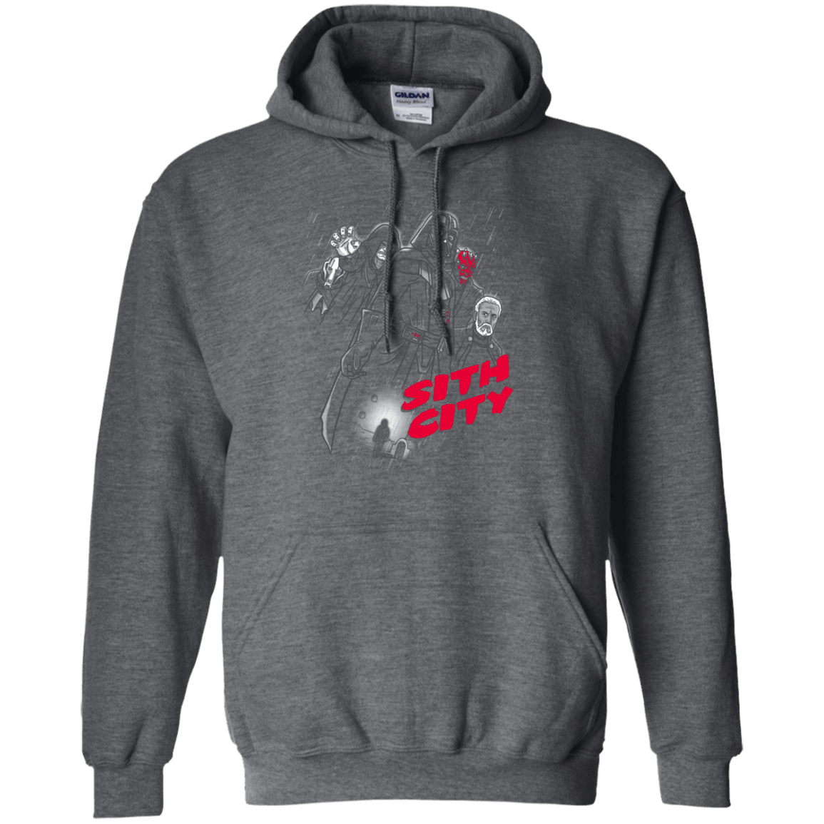 Sweatshirts Dark Heather / Small Sith city Pullover Hoodie