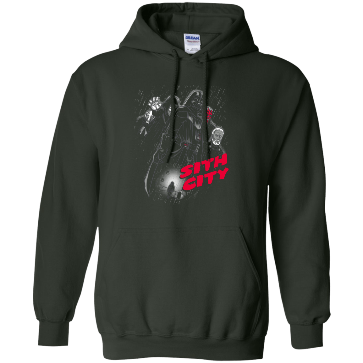 Sweatshirts Forest Green / Small Sith city Pullover Hoodie