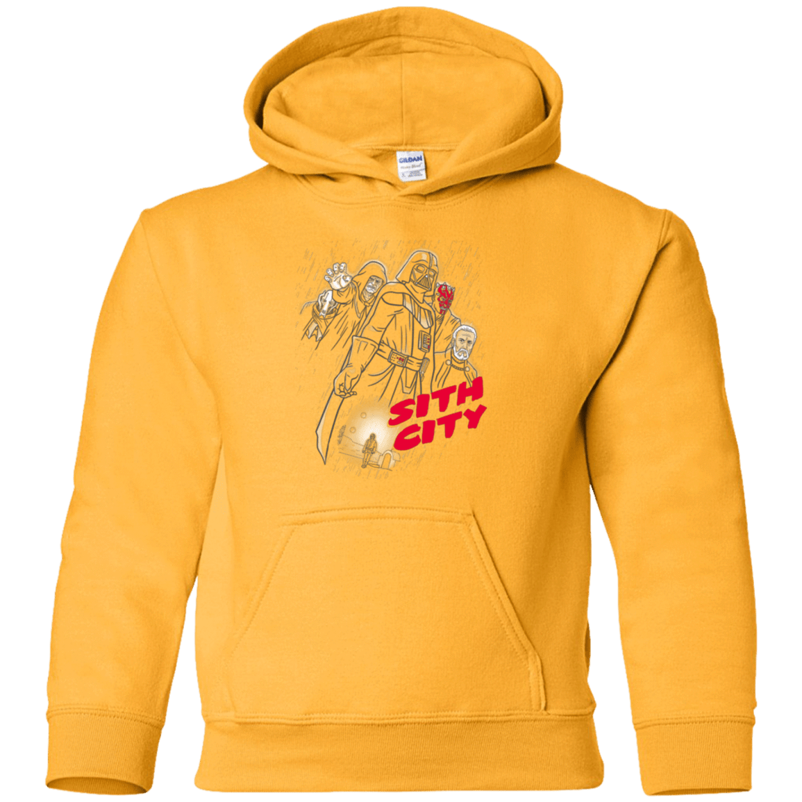 Sweatshirts Gold / YS Sith city Youth Hoodie