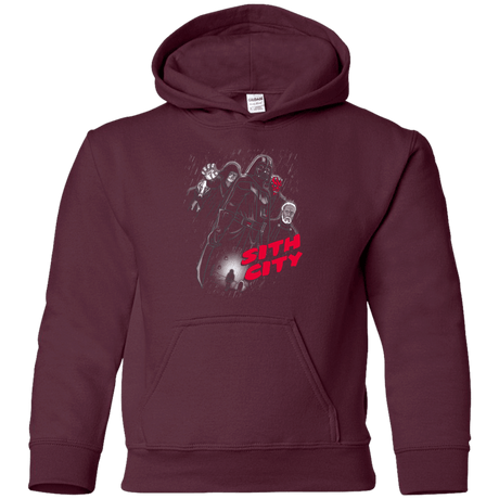 Sweatshirts Maroon / YS Sith city Youth Hoodie