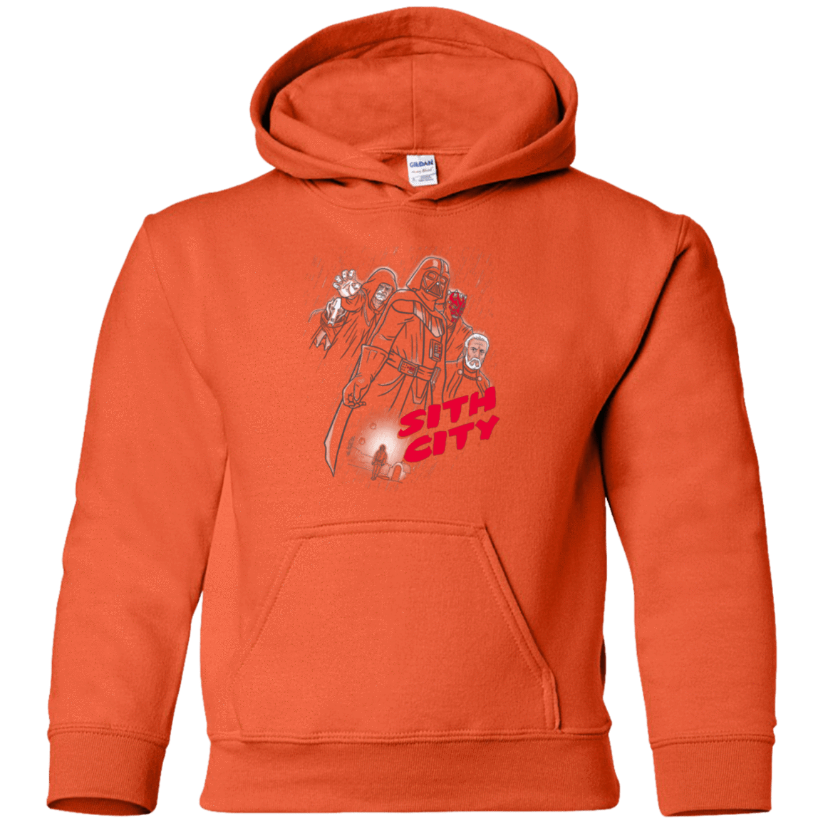 Sweatshirts Orange / YS Sith city Youth Hoodie