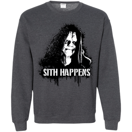 Sweatshirts Dark Heather / S Sith Happens Crewneck Sweatshirt